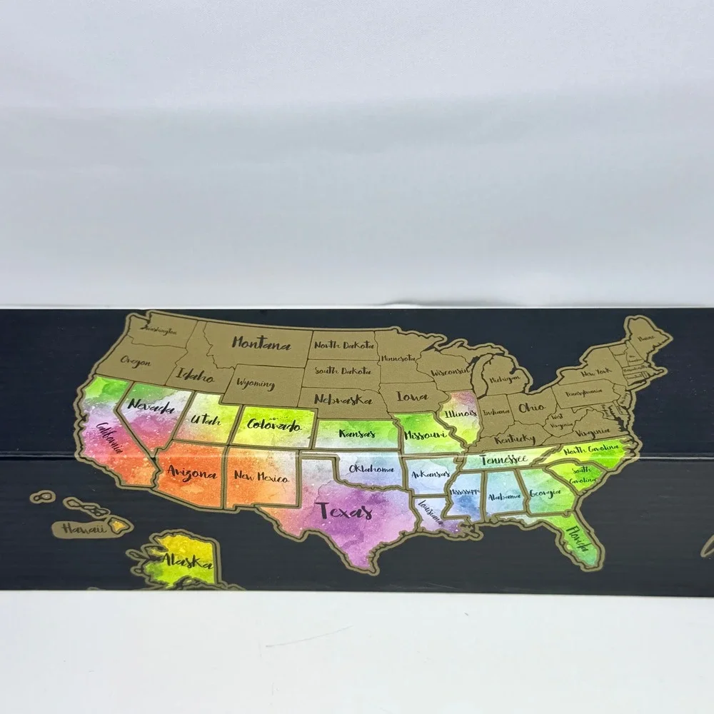 Scratch Story Maps United States Deluxe Scratch Off Travel Map with Accessories